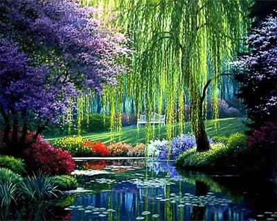 VDTOYS® DIAMOND PAINTING volwassenen - VDTD256 - vierkante steentjes - full - groot formaat - nieuwe tekeningen - 45 op 45 cm (canvas) - 40 op 40 (foto)
