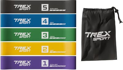 Trex Sport TX-065RBC - Mini Bands - 5 stuks - 600×50 mm - Multicolor - Weerstand 1-18 kg