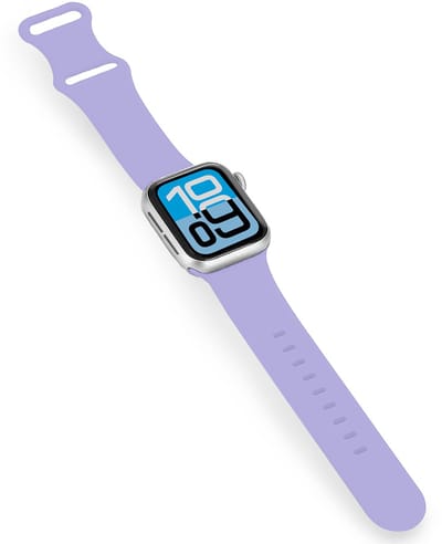 Bandje Geschikt voor Apple Watch 1, 2, 3, 4, 5, 6, 7, 8, 9, SE - 38/40/41 mm Siliconen Verstelbaar Polsband - Horloge Bandje - Violet