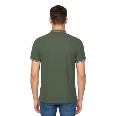 Duck and Cover Heren Melports Poloshirt (Kaki Groen)