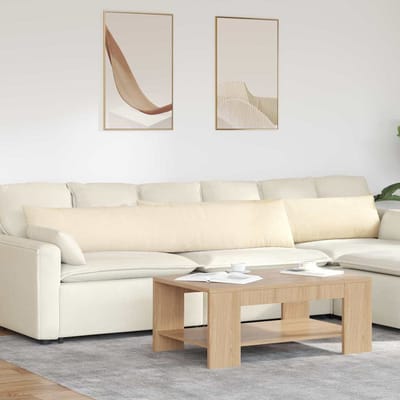 vidaXL - Zitkussens - 2 - pcs - Crème - 200 - x - 40 - cm - Corduroy - stof