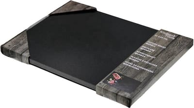 Marmeren Snijplank - 21x29x1cm - Anti-slip voetjes - Zwart