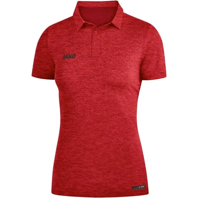 Jako Premium Basics Polo Dames - Rood Gemeleerd | Maat: 36