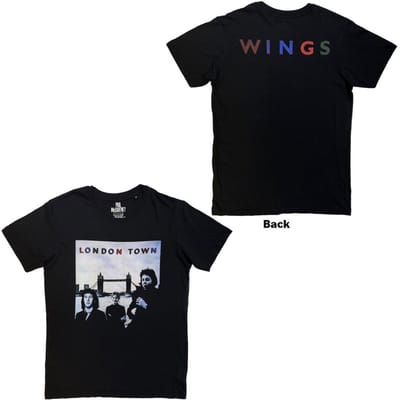 Paul McCartney - London Town Heren Tshirt - L - Zwart