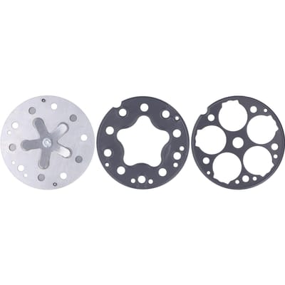 3-delige set Auto Compressor Klepplaat Montage Metaal Vervanging voor SD508 5H14 Model white