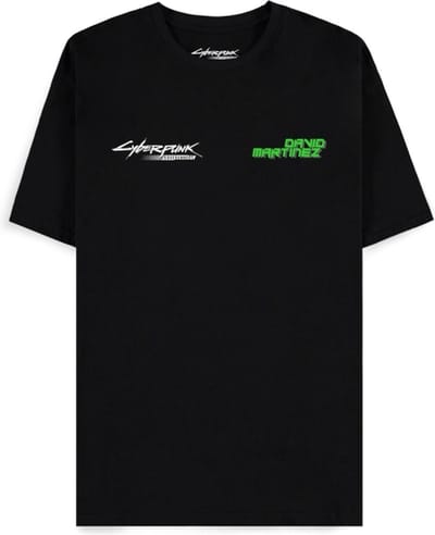 Cyberpunk: Edgerunners - David Spine Heren T-shirt - S - Zwart