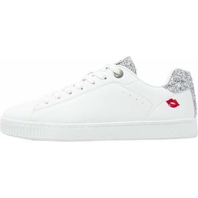 British Knights - Mist Dames Sneakers Laag - Maat 36 - Wit/Zilver/Lippen - Vrouwen Schoenen