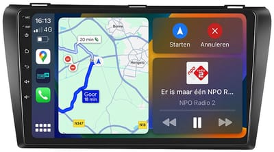BG4U - Android Navigatie Radio geschikt voor Mazda 3 2004-2009 met Apple Carplay en Android Auto