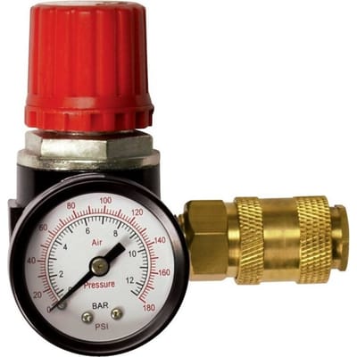 Stanley Drukregelaar ¼ Inch – Gasregelaar Manometer en Luchtklep – 12 Bar