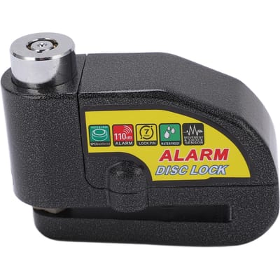 Antivol de disque de frein de vélo Alarme antivol pour moto électrique avec son d'alarme 110 dB pour moto vélo noir