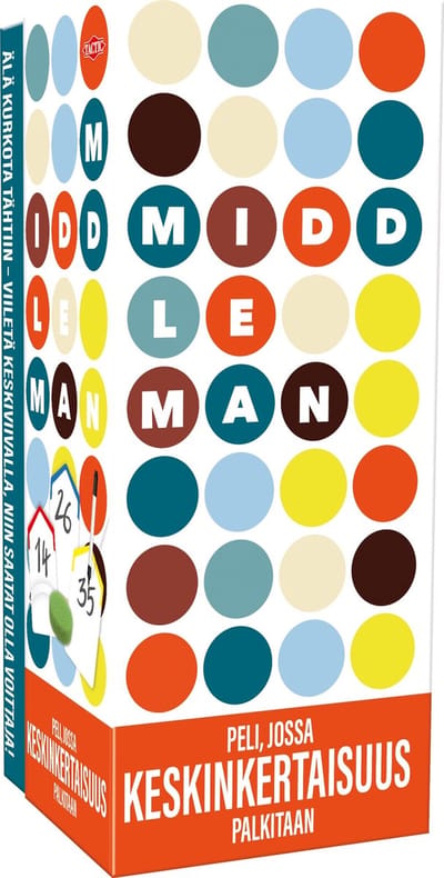 Tactic Middleman - Partyspel - Hoe Middelmatiger Hoe Beter - Origineel Familiespel - Denk als de Gemiddelde Speler - Hilarisch Gezelschapsspel - 3 tot 5 Spelers - Vanaf 10 Jaar