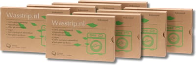 Wasstrips 256 Wasbeurten Kokosnoot Megaverpakking – Wasmiddeldoekjes – Wasvellen – Wasdoekjes – Detergent Sheets – Laundry Strips