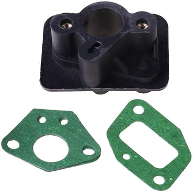 LISM-Set van 2 stuks Geschikt voor 40-5 43CC 52CC carburateurconnector, inlaatslang en carburateuradapter (inlaatspruitstukbasis)