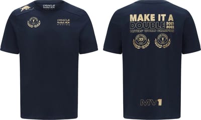 Oracle Red Bull Racing Max Verstappen 2022 World Champion T-shirt-XXS