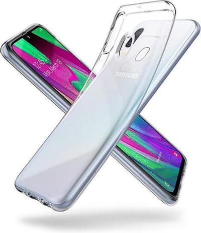Geschikt voor Galaxy A20E Silicone transparant hoesje met Gratis 2X Tempered Glass Screenprotectors