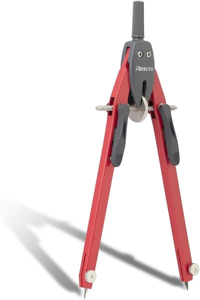 Snelverstelpasser voor grote cirkels tot 340 mm voor school en universiteit