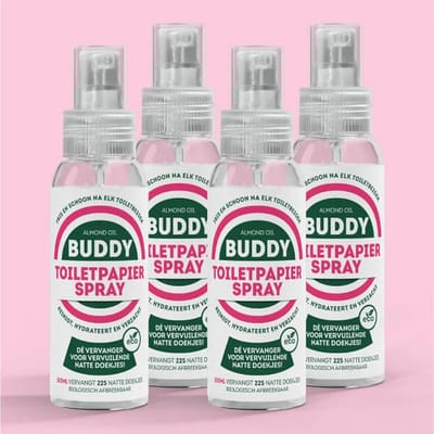 The Good Brand - Buddy toiletpapierspray - 4 Pak - 4 x 100ml