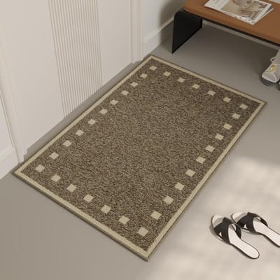 Entree Deurmat De Entree Vuilafstotend Middeleeuws Tapijt Deurmat Deur Stapmat Huis Retro Mat Halfronde Vloermat 50X80CM