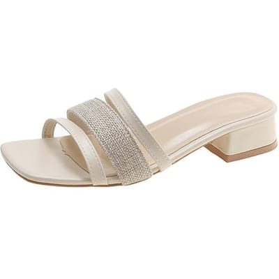 Dames Vrijetijdssandalen Nieuwe Hakken Dames Hakken Slippers Schoenen Dames Zomersandalen Anti-Slip Strandsandalen Plus Maat 35 ~43 37 beige