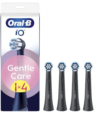 Oral-B - Opzetborstels iO Gentle Care Zwart - 6 x 4 stuks - Voordeelverpakking