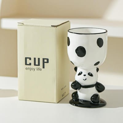 Cartoon Schattig Verjaardagscadeau Handbeschilderde Kelk IJs Creatief Drankje Dessert Cupcake Keramische Kop Aromatherapie Tafel 201-300ml
