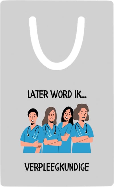 Hacebo® - later word ik verpleegkundige metalen boekenlegger - Verpleegkundige - Zorgmedewerkers - Artsen - ziekenhuismedewerkers - zorg Bladwijzer boekenleggers - 7.6 cm x 5cm