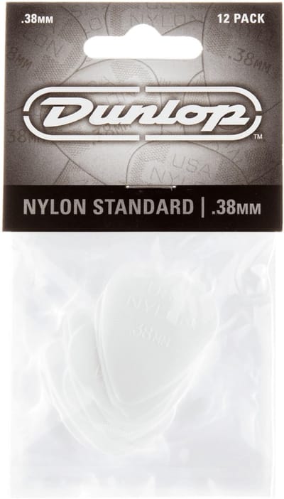 Dunlop Nylon Standard .38 Plectrum 12-Pack - Plectra
