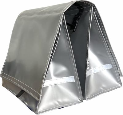 Du Baj  Budget L Silver - Dubbele Fietstas - 45 l - Zilver