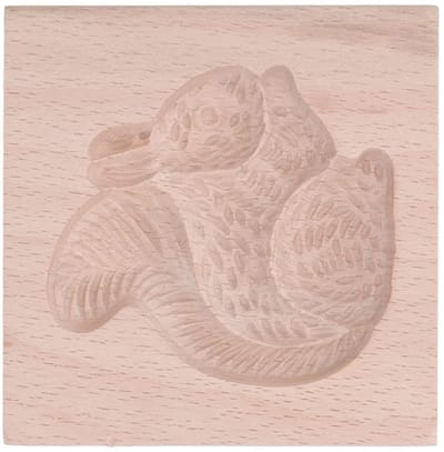 Dailygoods- Koekjesvorm Eekhoornontwerp - Beukenhout - Herbruikbaar - Kookaccessoires - DIY Tool - Duurzaam en glad. - Bakvorm