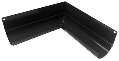 Renoplast® R50 aluminium goothoek | Binnenhoek 90° Zwart | Dakgoten Regengoot Dakafvoer Randprofielen van plaatstaal | Tuinhuisje Carport Terras Balkon plug-in kanaal | goot voor dak