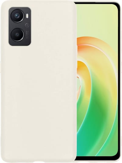 Hoesje - Geschikt voor OPPO A76 - Sterk & Shockproof - Hoes Cover - Siliconen Case - Telefoonhoesjes - Wit