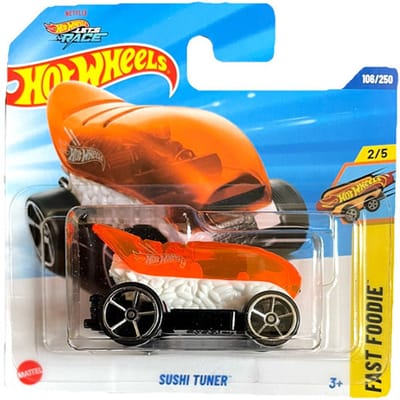 HOT WHEELS SUSHI TUNER ORANGE WHITE 106/250 1:64 HW FAST FOODIE 2/5 (2025)
