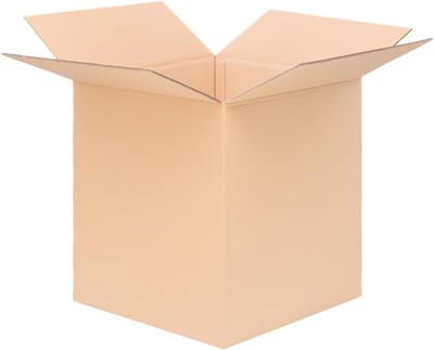Vouwdozen 600x600x600 mm 2-golvend bruin karton - binnenmaat 588x586x579 mm - 10 stuks