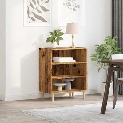 vidaXL - Dressoir - 57x35x75 - cm - bewerkt - hout - oud - houtkleurig