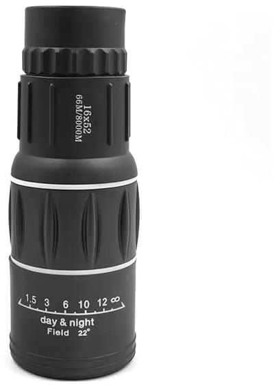16x52 Monoculaire Telescoop met Hoge Vergroting – Dubbele Focus, Optische Zoom voor Lange Afstand, Nachtobservatie en Vogels Kijken