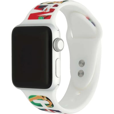 123watches print bandje - siliconen - kerst - merry christmas - 38 · 40 · 41 & 42 mm - Geschikt voor Apple Watch series 1/2/3/4/5/6/7/8/9/10/11/12/SE/SE2/SE3
