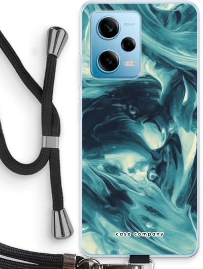 Case Company® - Hoesje met koord geschikt voor Xiaomi Redmi Note 12 Pro 5G hoesje met Koord - Dreaming About Whales - Telefoonhoesje met Zwart Koord - Bescherming aan alle Kanten en Over de Schermrand