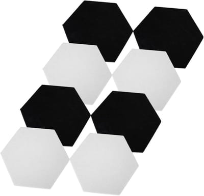 Akoestische Panelen - Geluidsisolatie - Geluidsdemping Ruimte - Zelfklevend Polyester - 8 Stuks 34x30cm - Diverse Kleuren