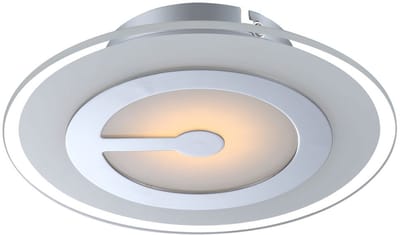 LED plafondlamp Plafondlamp Woonkamerlamp Metaal chroom Gesatineerd glas warm wit D 23 cm