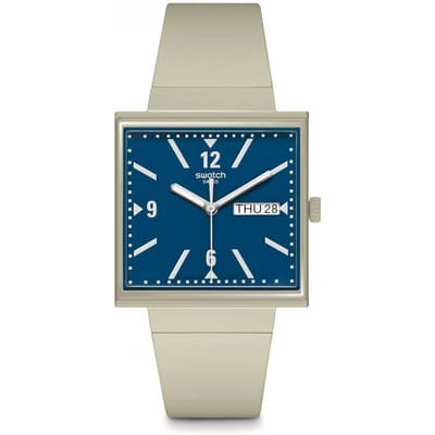 Swatch What If - Square SO34T700 What If... Beige? Horloge