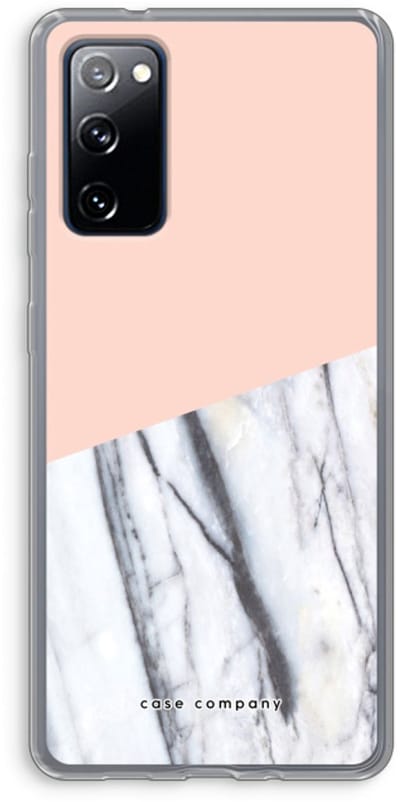 Case Company® - Hoesje geschikt voor Samsung Galaxy S20 FE / S20 FE 5G hoesje - A touch of peach - Soft Cover Telefoonhoesje - Bescherming aan alle Kanten en Schermrand