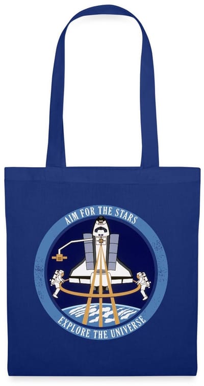 NASA Aim For The Stars Tas Van Stof Schoudertas