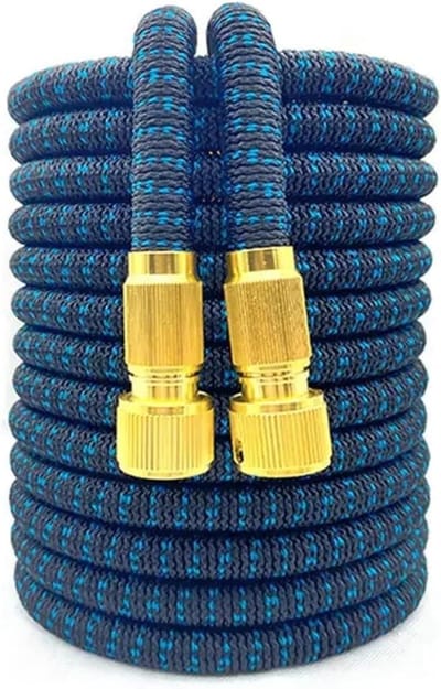 Tuinslang - Waterleiding - Buitenbewatering - Verlengbaar tot 3x - 75FT - Blauw