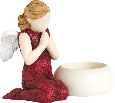 MadDeco - alles is helder - waxinelichthouder - een beeldje zegt meer dan woorden - Neil Welch - handgemaakt - polystone - 12 cm hoog