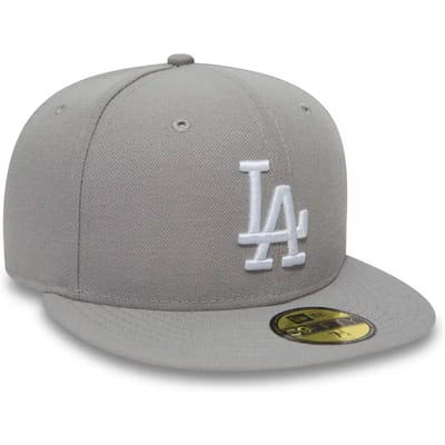 New Era pet 59fifty mlb  basic los angeles Grijs-7 1/4 (58)