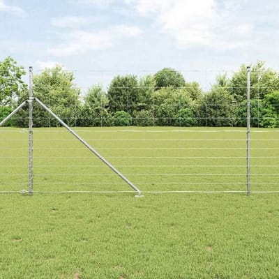 vidaXL - Gelast - Draadhek - met - Spikes - 25 - x - 1,4 - m - Gegalvaniseerd - staal - Mesh