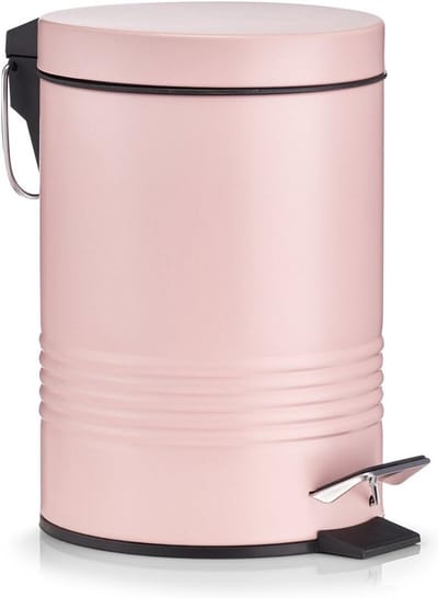 Kleine Pedaalemmer 3 Liter Metaal - Rosé Goud Badkamer of Toilet