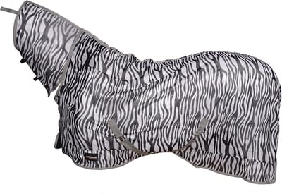 Epplejeck Vliegendeken Epplejeck Ejzebra 2.0 Full Neck Zwart-wit - 145/195