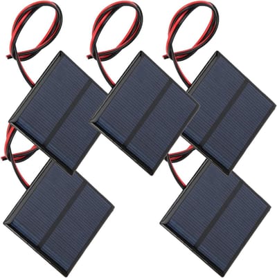 Mini Zonnepanelen - Solar Modules - DIY Projecten - Hoge Conversie - 60 x 60 mm - Zwart
