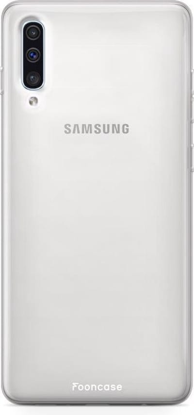 Fooncase Hoesje Geschikt voor Samsung Galaxy A50 - Shockproof Case - Back Cover / Soft Case - Transparant